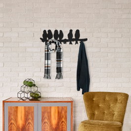 Wallity Muhabbet WSH-021 Gancho de pared metálico Negro